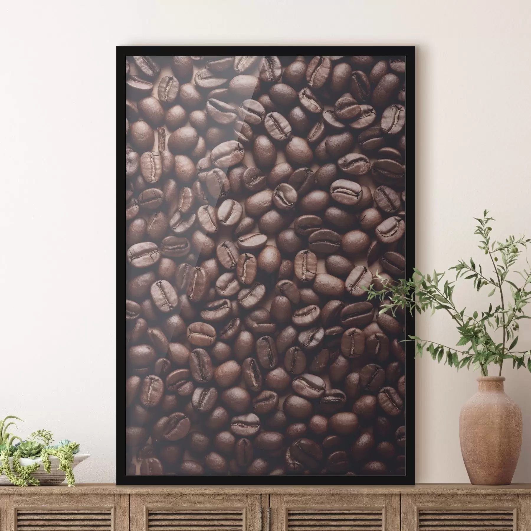 Fototapete Stapel von Kaffeebohnen f37177