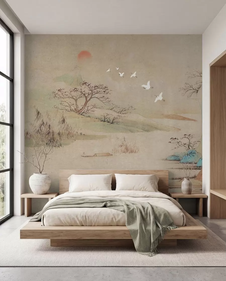 Fototapete Landschaft im chinesischen Stil u42038