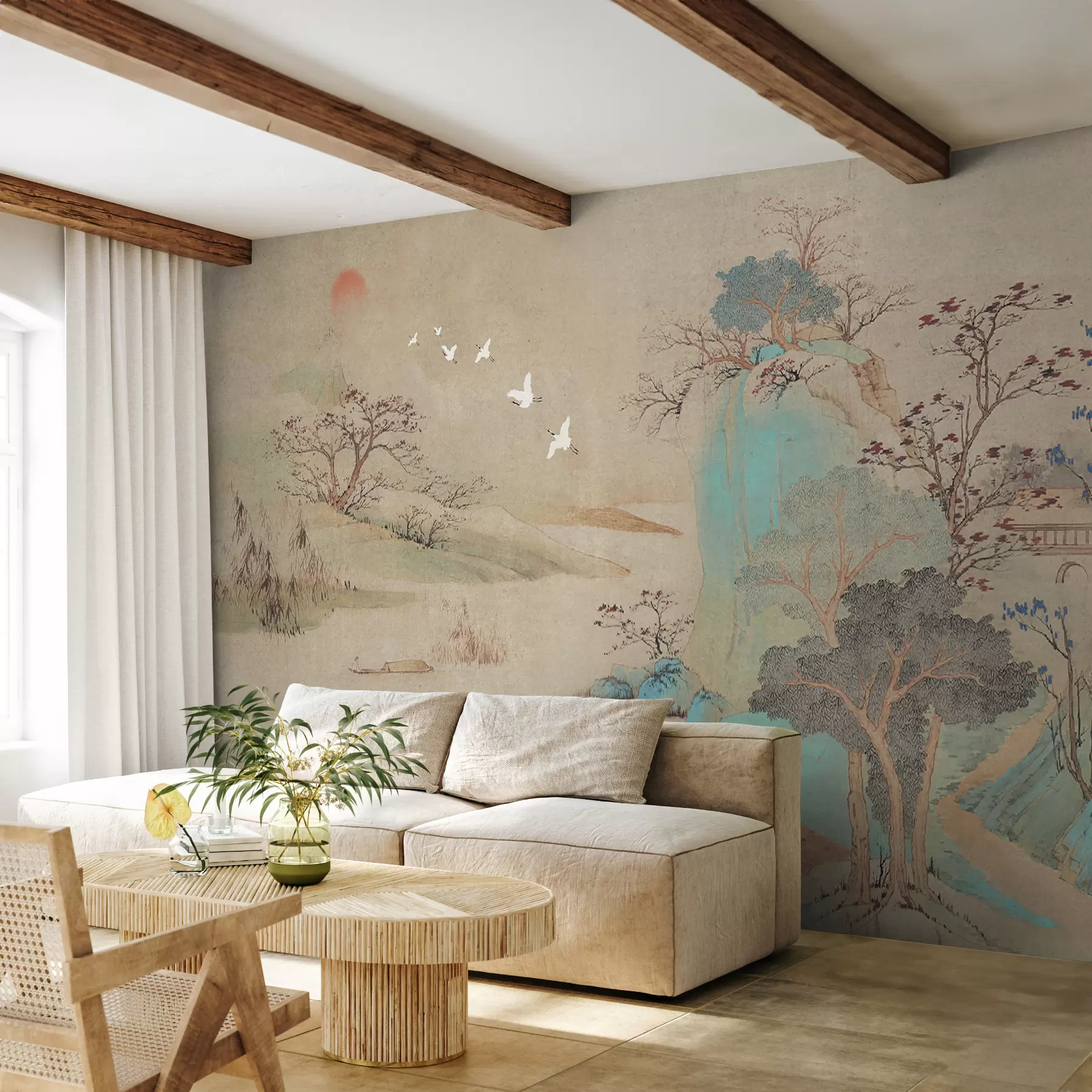 Fototapete Landschaft im chinesischen Stil u42038
