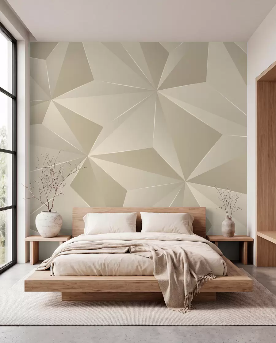 Fototapete Beiges geometrisches Relief u42449