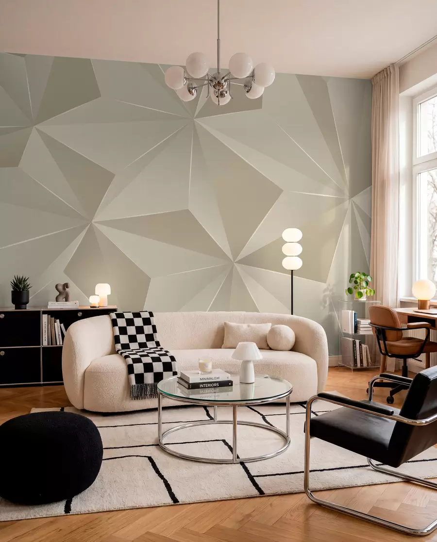 Fototapete Beiges geometrisches Relief u42449