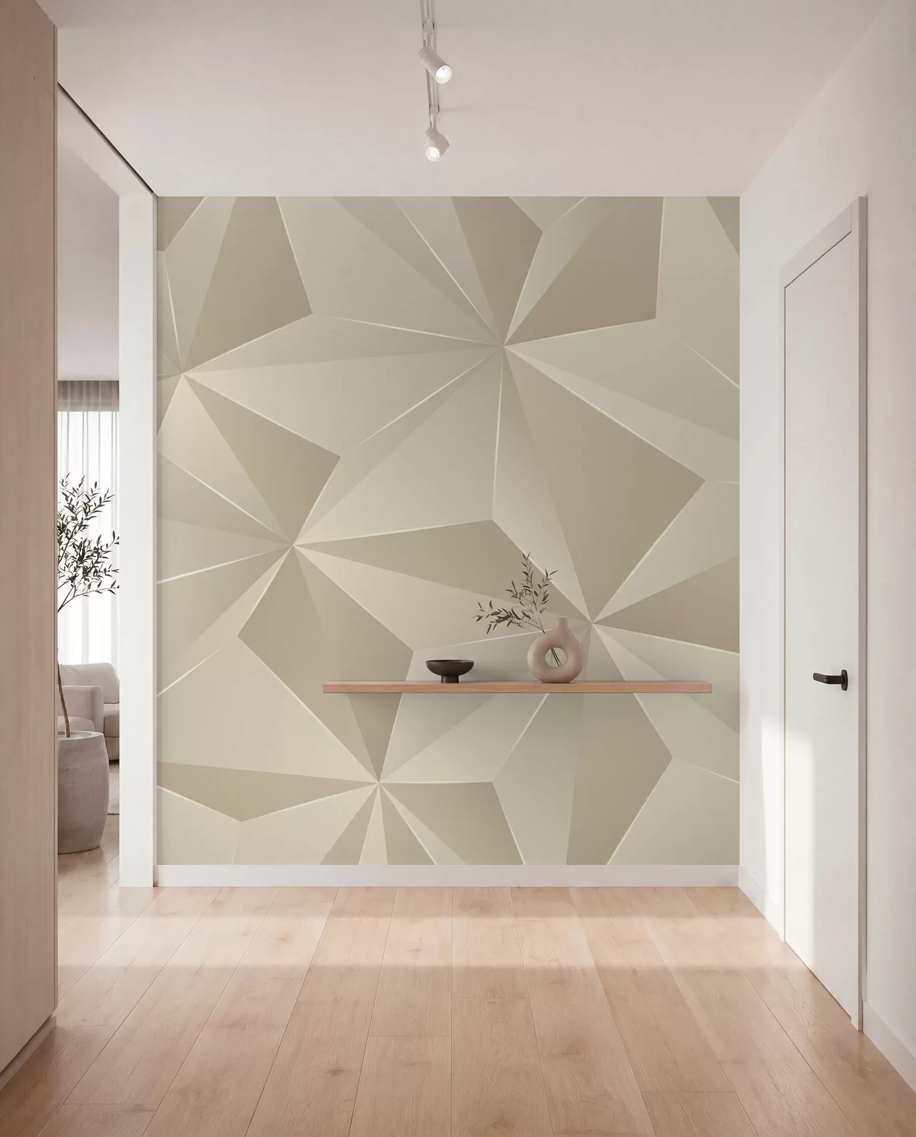 Fototapete Beiges geometrisches Relief u42449