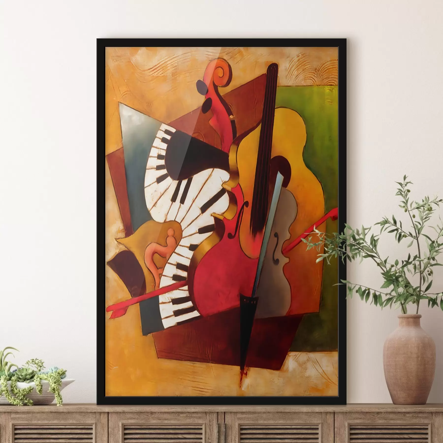 Fototapete Musikinstrument, Streichinstrument und Geigenfamilie f04342