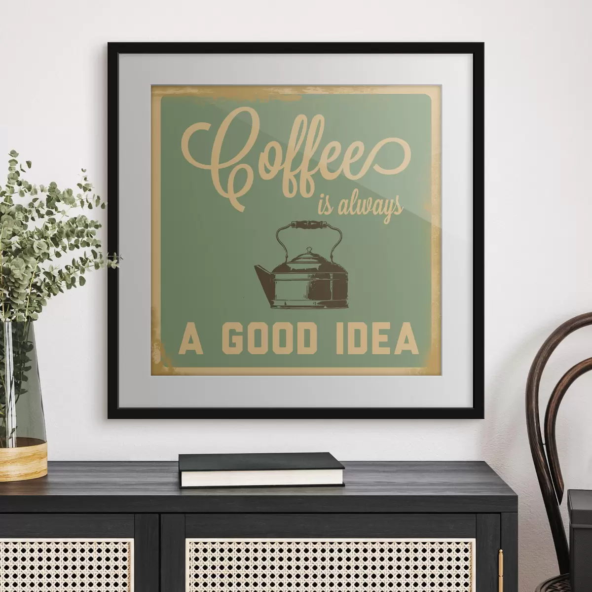 Poster Kaffee und Freude f07842