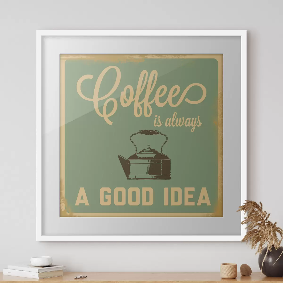 Poster Kaffee und Freude f07842