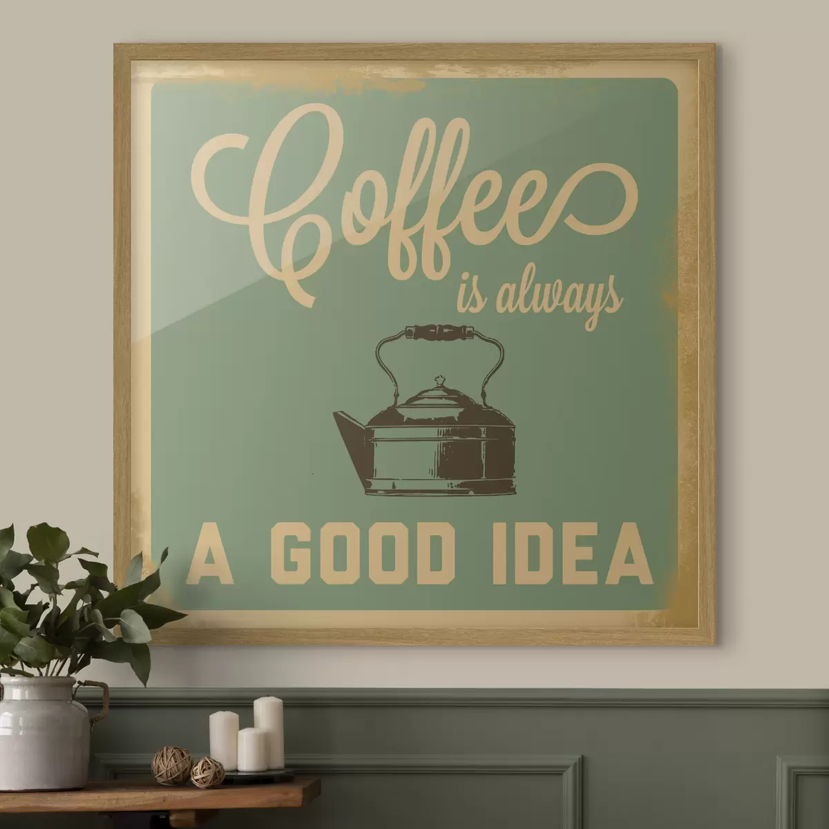 Poster Kaffee und Freude f07842