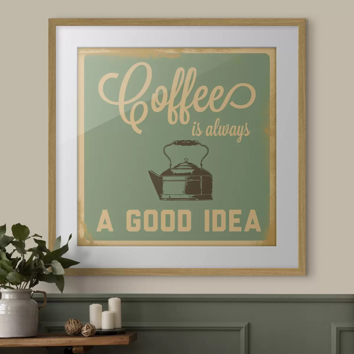 Poster Kaffee und Freude f07842