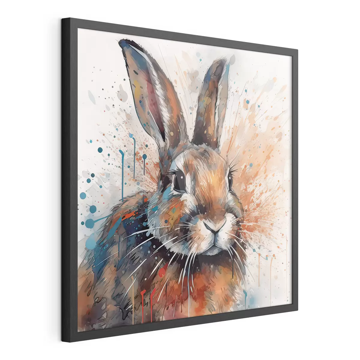 Poster Kaninchen im Aquarellstil f32329