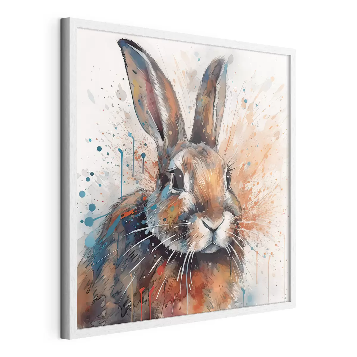 Poster Kaninchen im Aquarellstil f32329