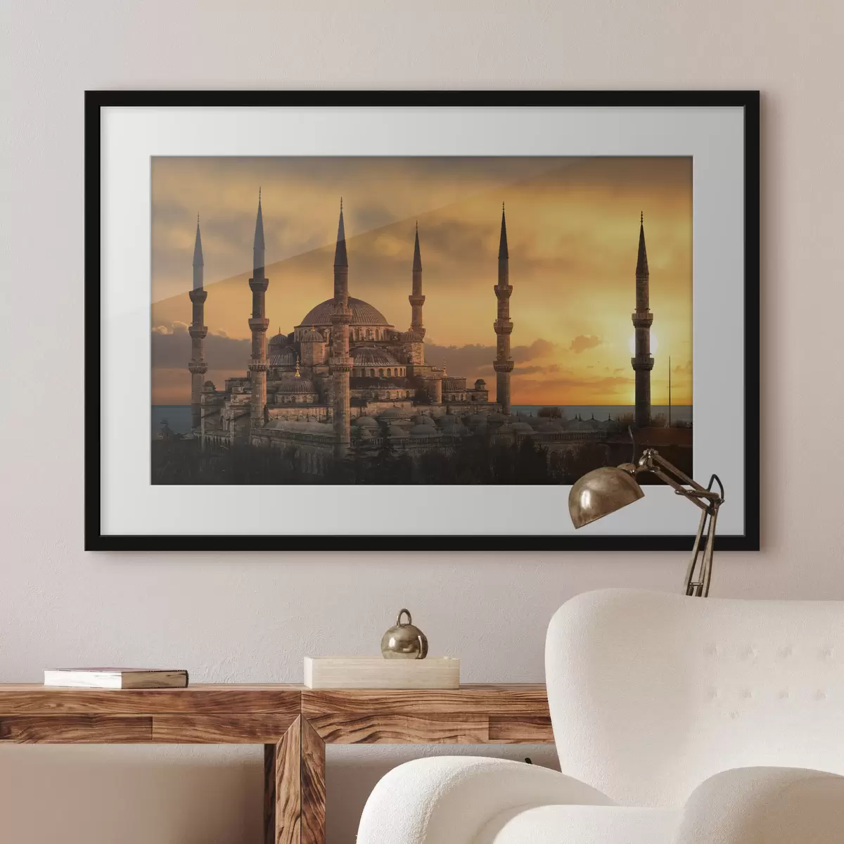 Poster Blaue Moschee bei Sonnenuntergang, Istanbul f33029