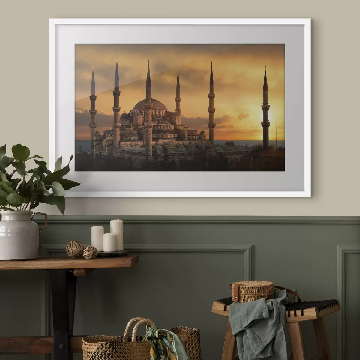 Poster Blaue Moschee bei Sonnenuntergang, Istanbul f33029