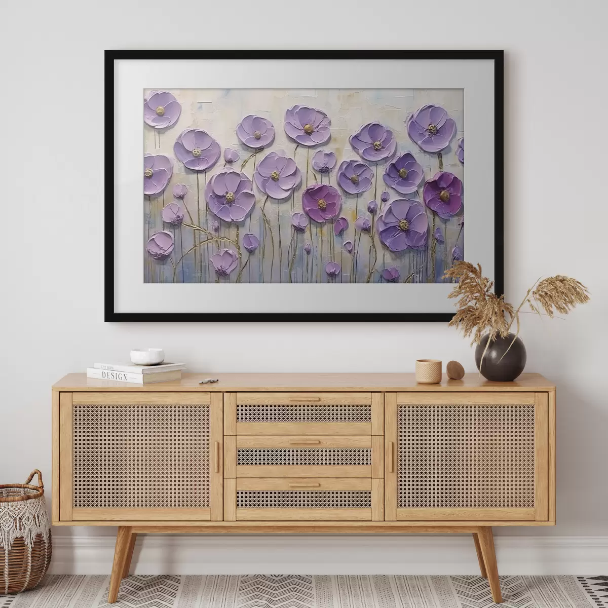 Poster Ölgemälde von Frühlingsblumen auf Leinwand f34856