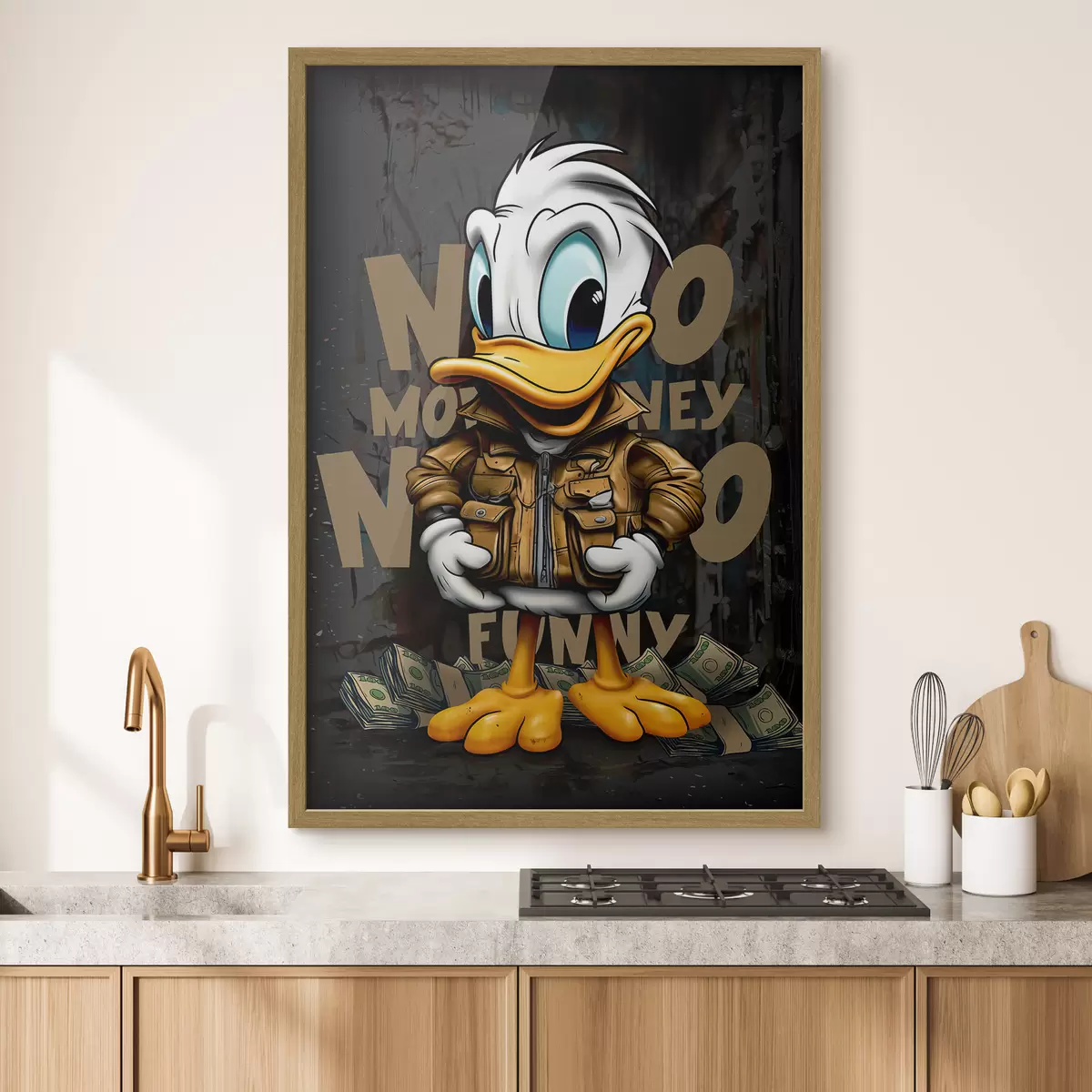 Poster Donald Duck auf Graffiti f35194