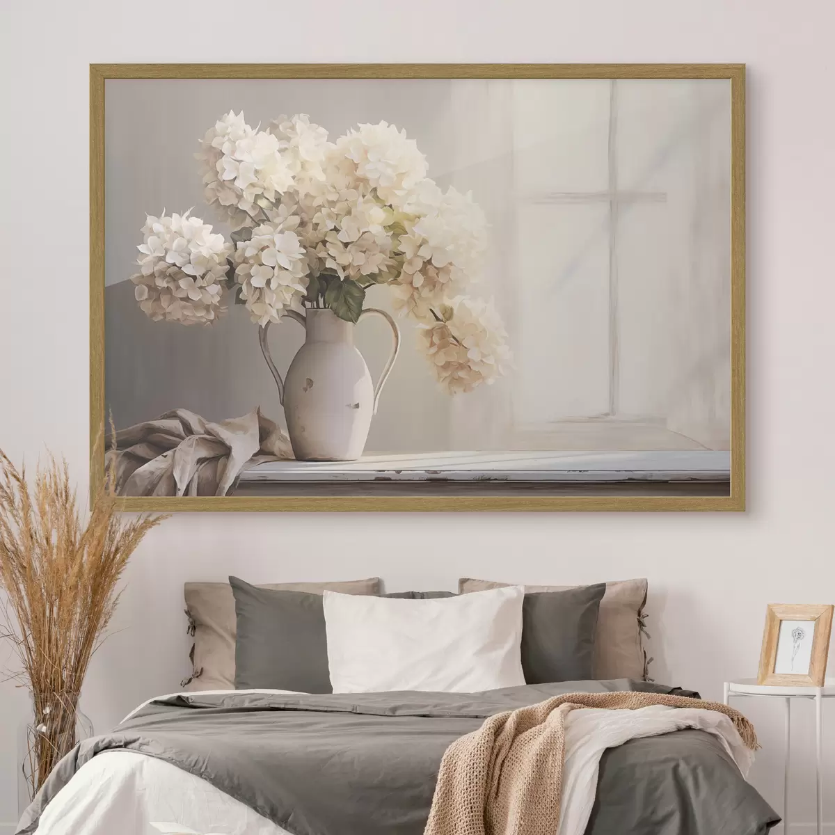 Poster Vase mit Blumen auf der Fensterbank f41762