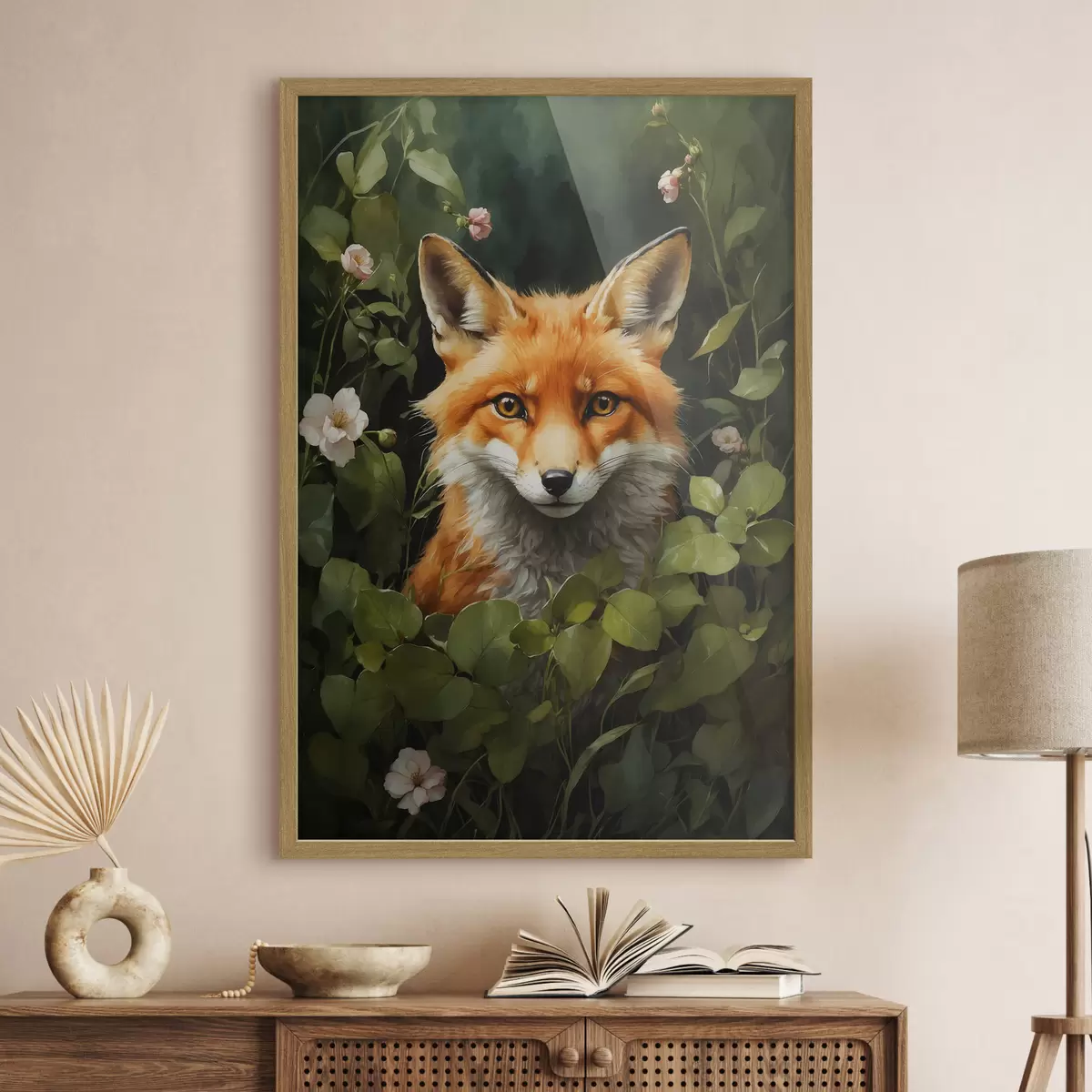 Poster Fuchs im Gebüsch f41777