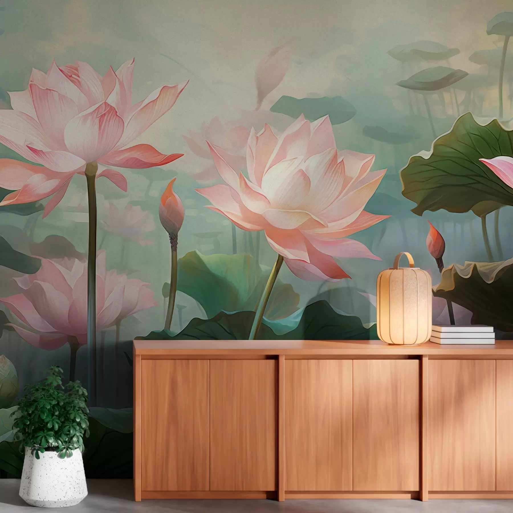 Fototapete Große Maiglöckchen in Rosa w02600