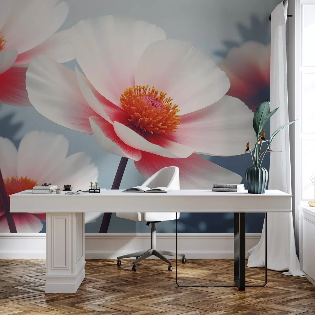 Fototapete Bunte Blumen w02612