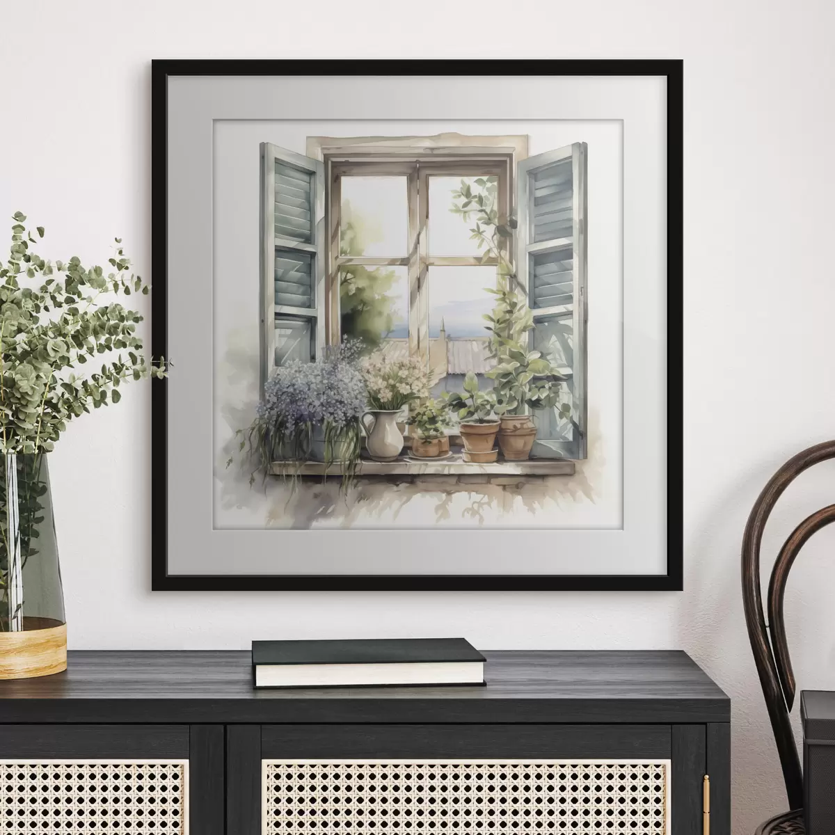 Poster Garten auf der Fensterbank f42144