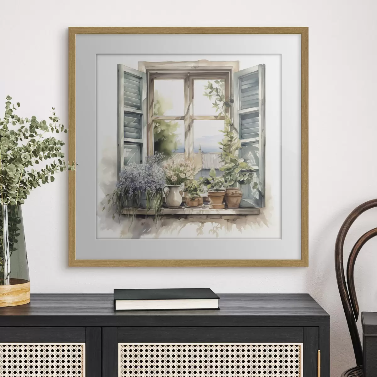 Poster Garten auf der Fensterbank f42144