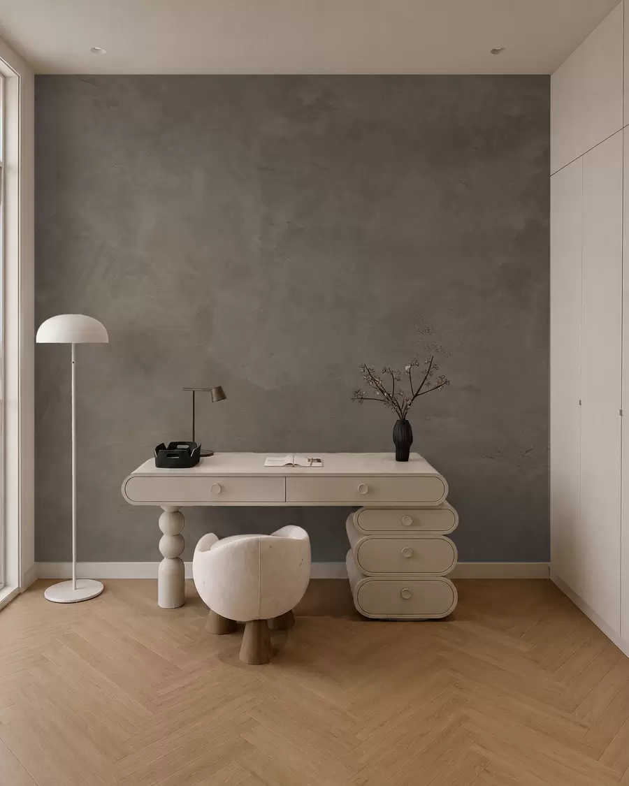 Fototapete Brauner und beiger Hintergrund mit Betonwandeffekt w02553v3