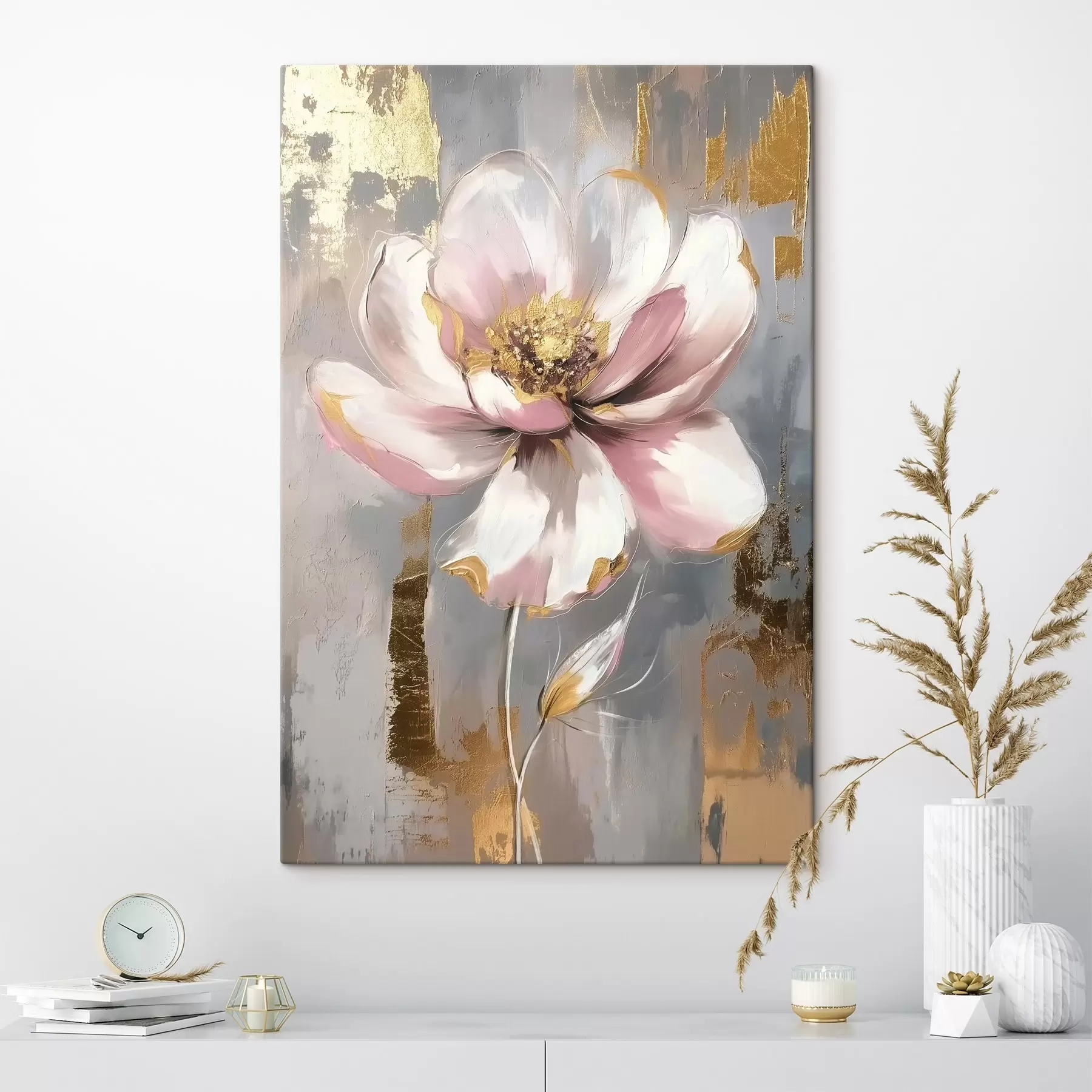 Fototapete Blume auf abstraktem Hintergrund s42167