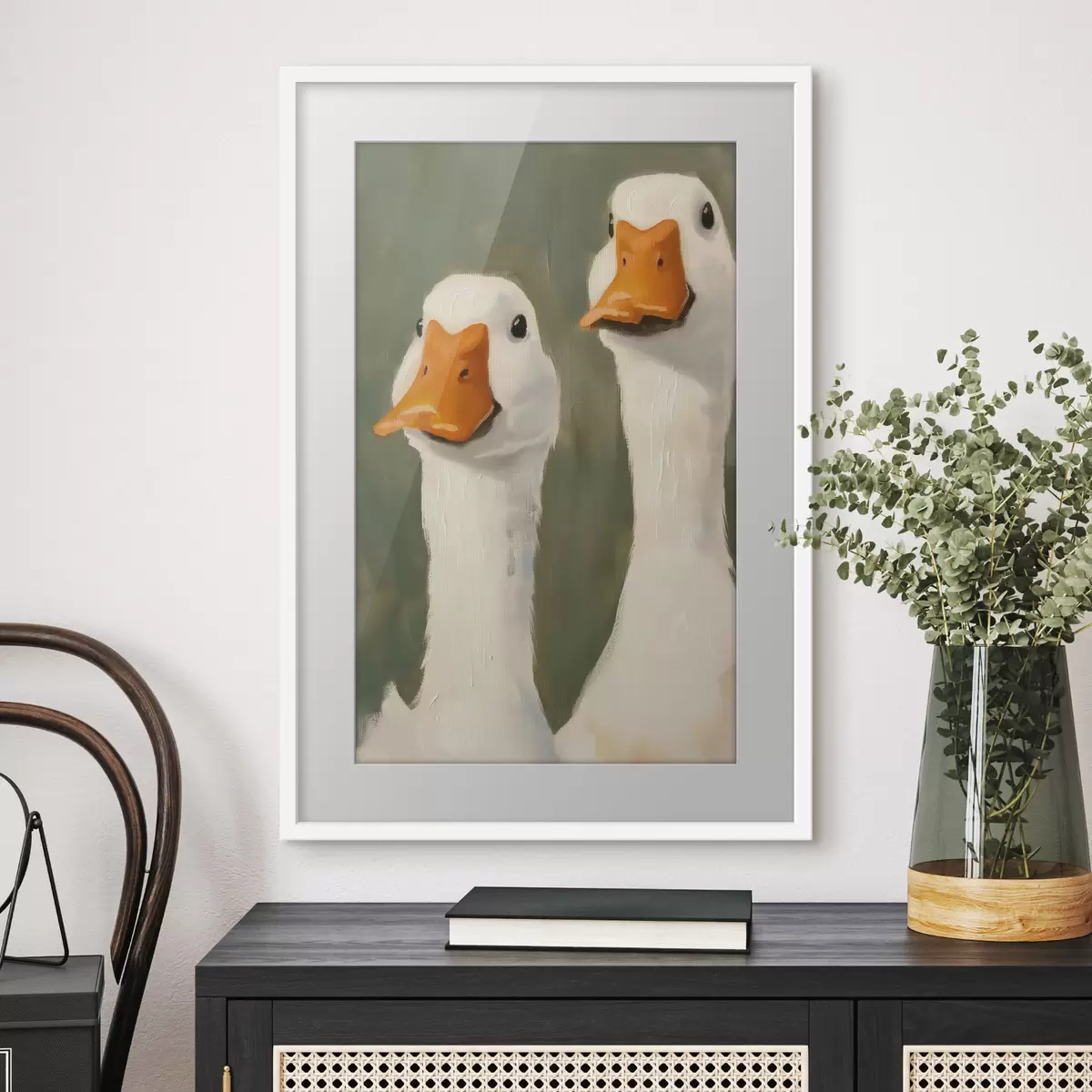 Poster Zwei Gänse f42152