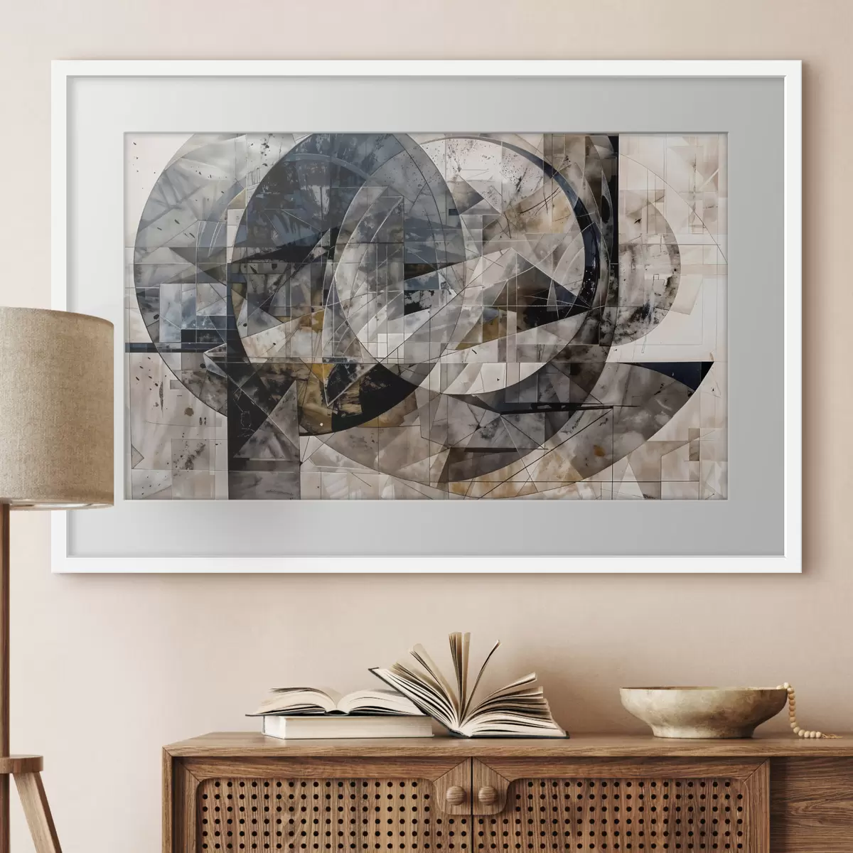 Poster Geometrie und Melodie f42212