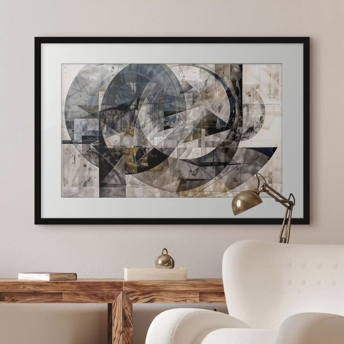 Poster Geometrie und Melodie f42212