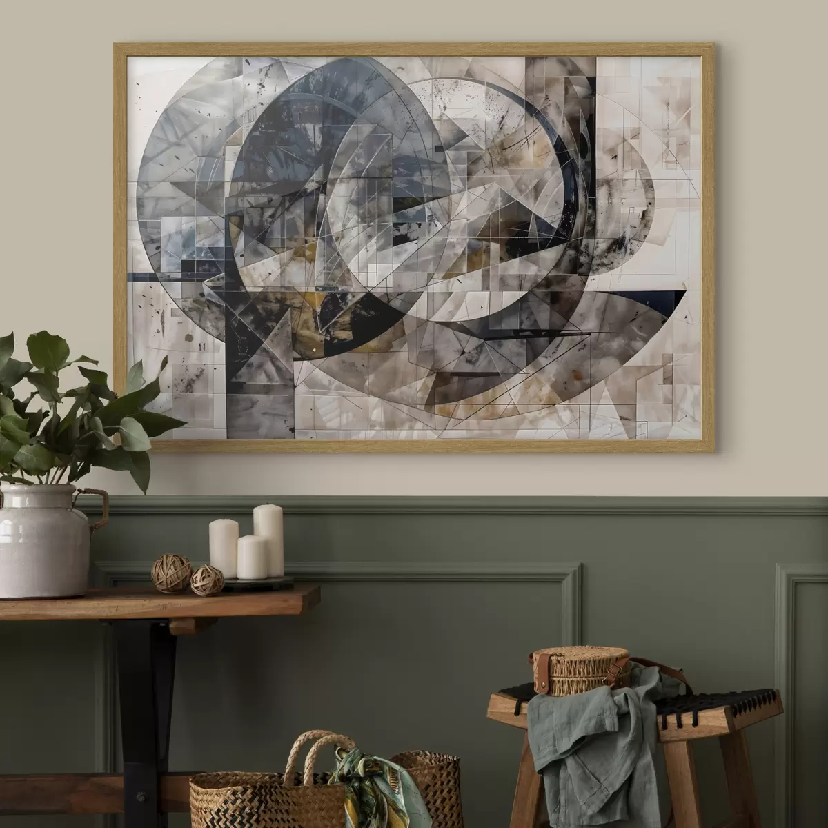 Poster Geometrie und Melodie f42212