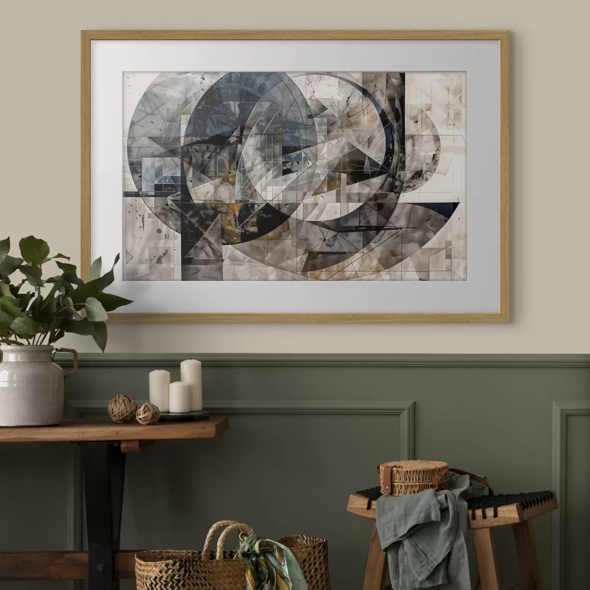 Poster Geometrie und Melodie f42212