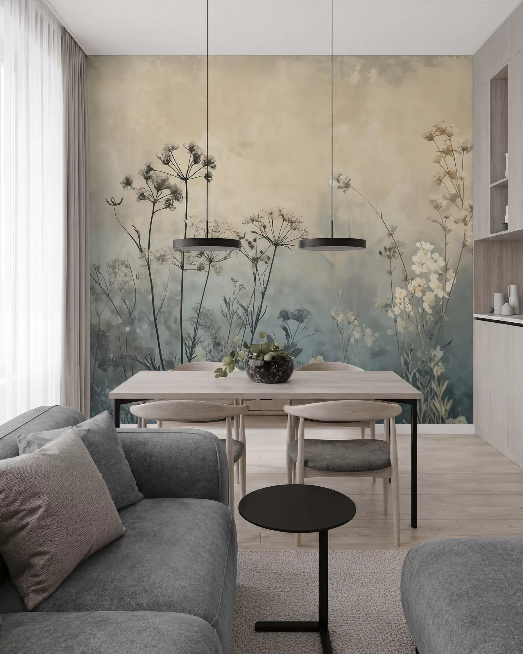 Fototapete Reigen der Wildblumen w02685