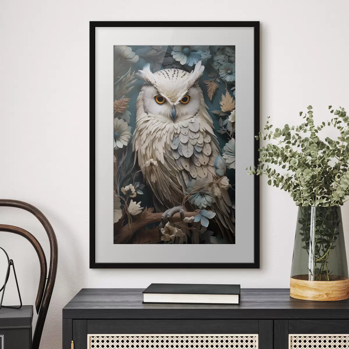 Poster Weiße Eule f42283