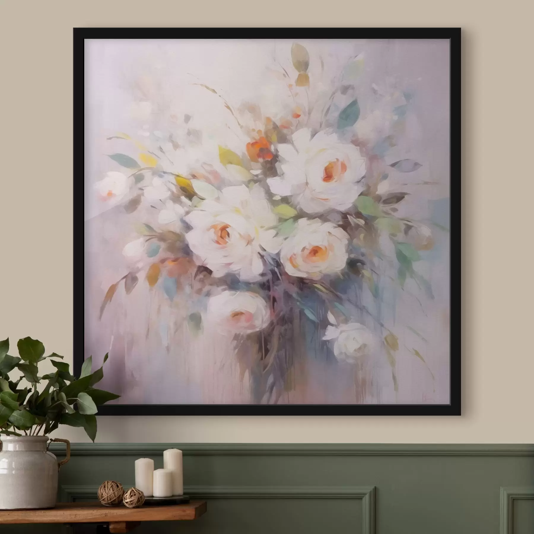 Fototapete weiße Blumen f42304