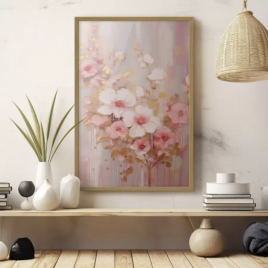Fototapete Schöne rosa Blumen f42315