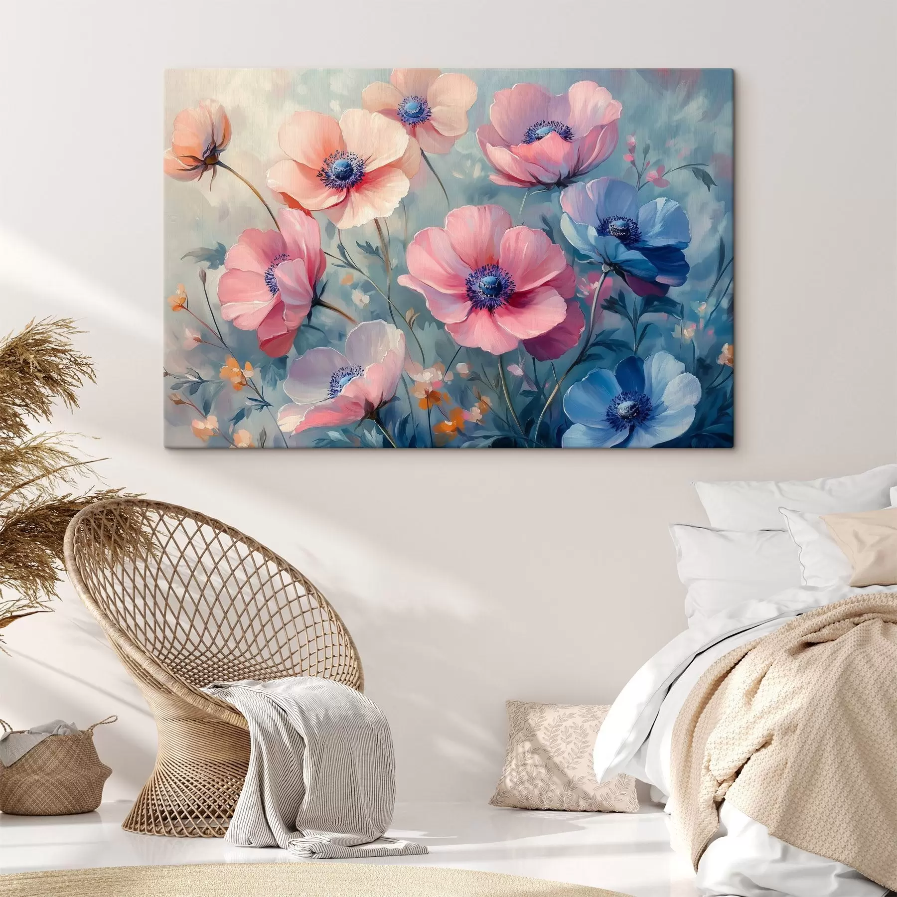 Fototapete Rosa Wildblumen s42326