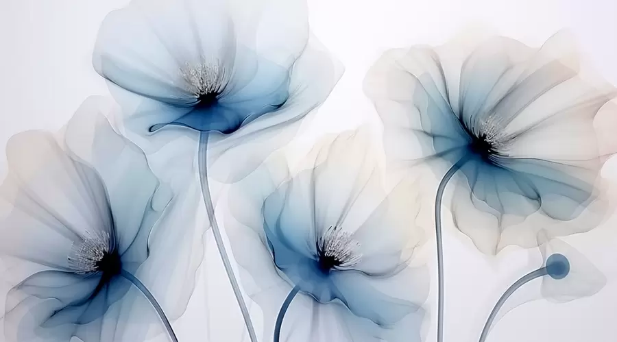 Fototapete Transparente Blumen w02696