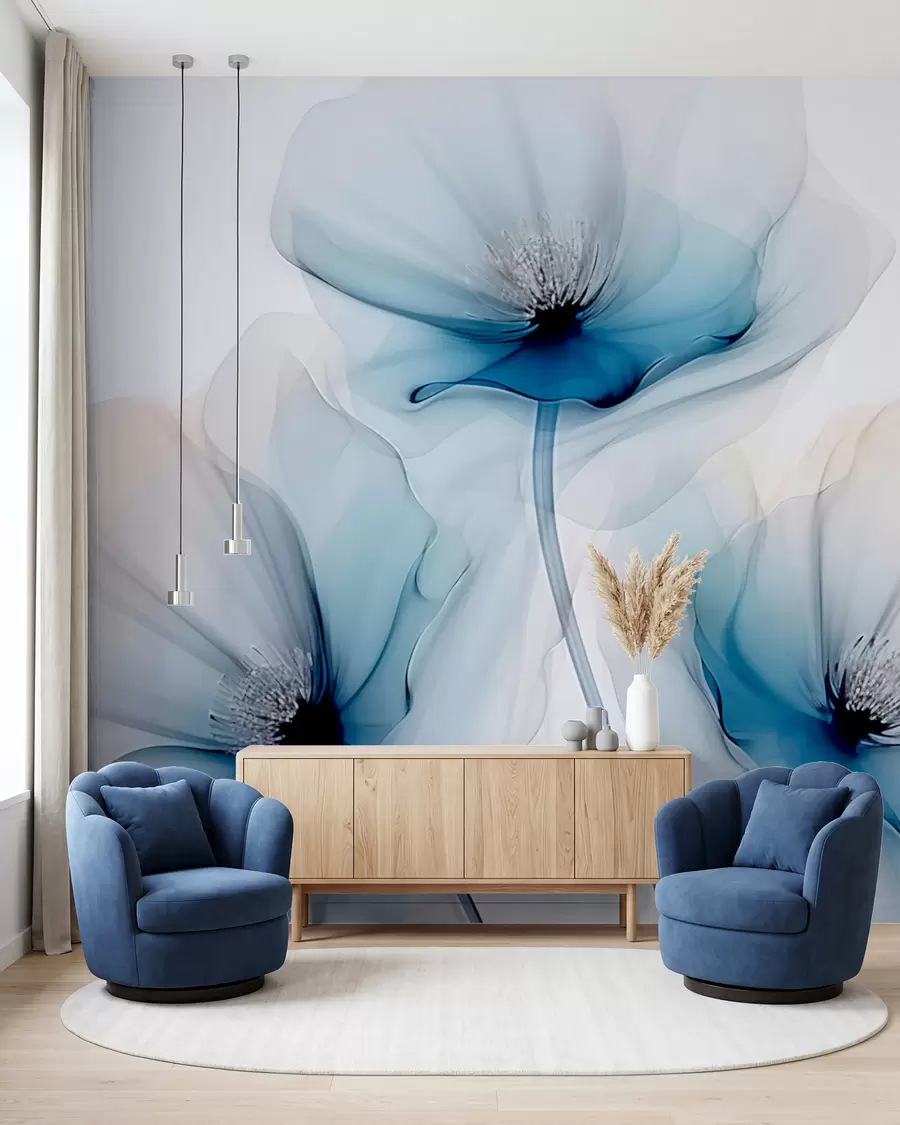 Fototapete Transparente Blumen w02696