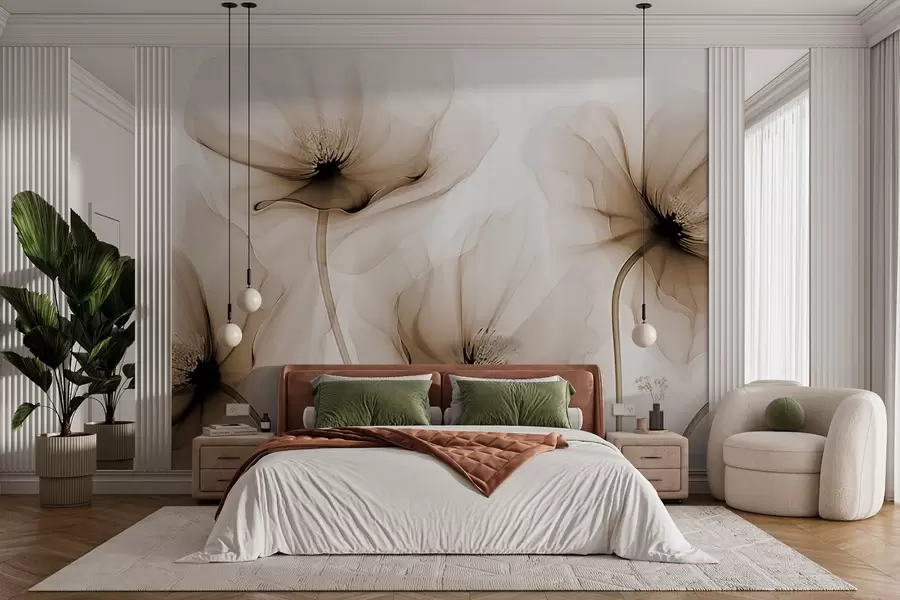 Fototapete Transparente Blumen w02696v1