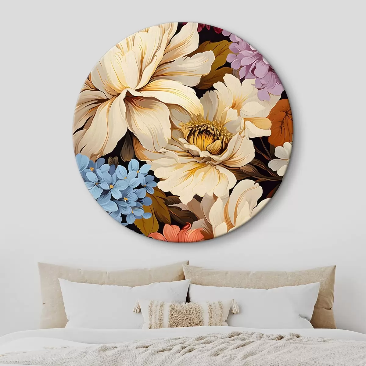 Runde Wandbilder Nahaufnahme von Blumen r37155