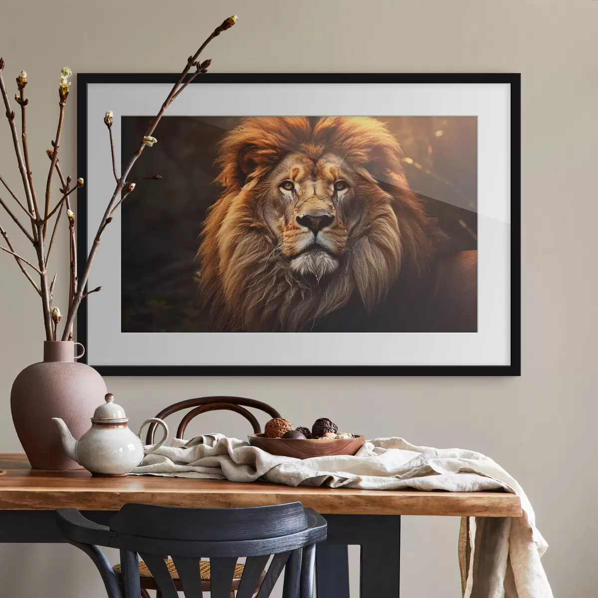 Poster Wunderschöner Löwe f42390
