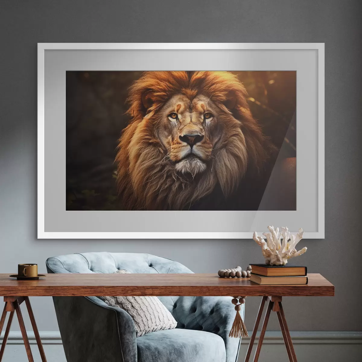 Poster Wunderschöner Löwe f42390