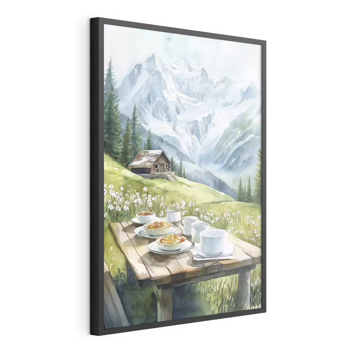Poster Frühstück zwischen Gipfeln f42426