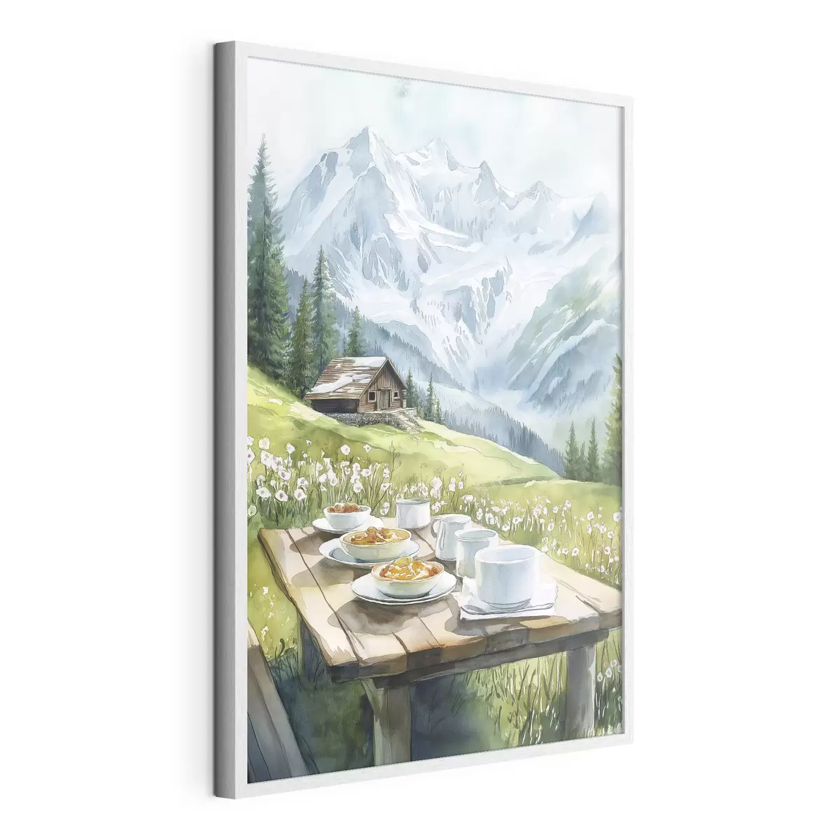 Poster Frühstück zwischen Gipfeln f42426