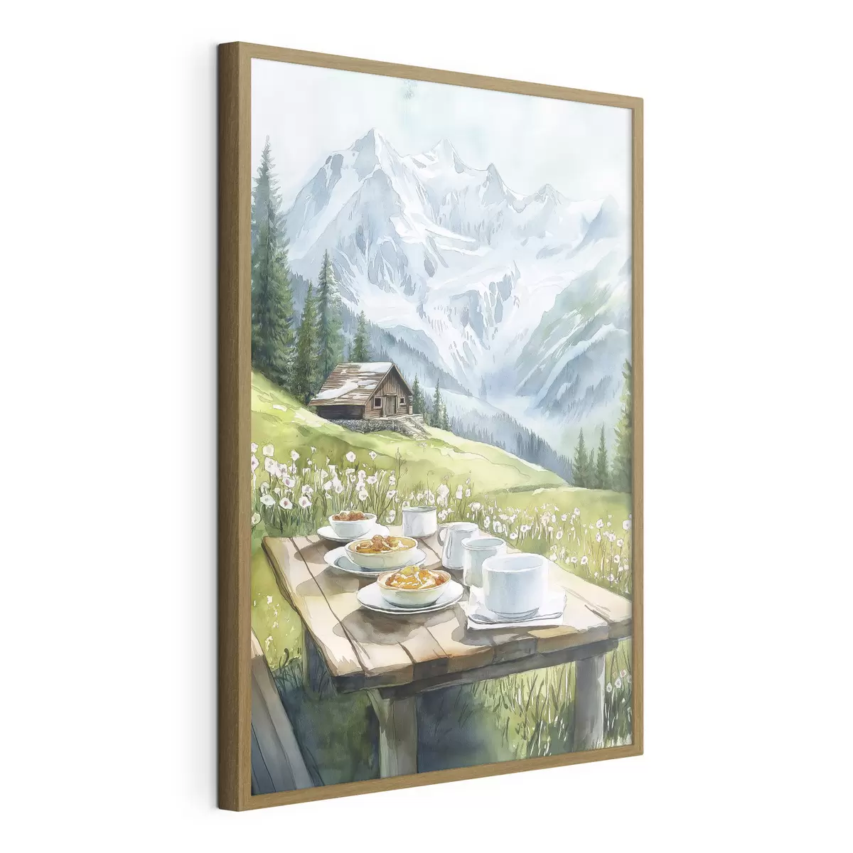 Poster Frühstück zwischen Gipfeln f42426