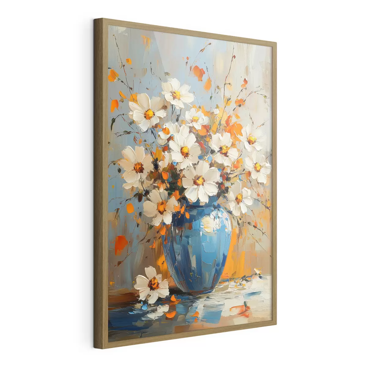Poster Strauß Gänseblümchen in einer Vase f42493