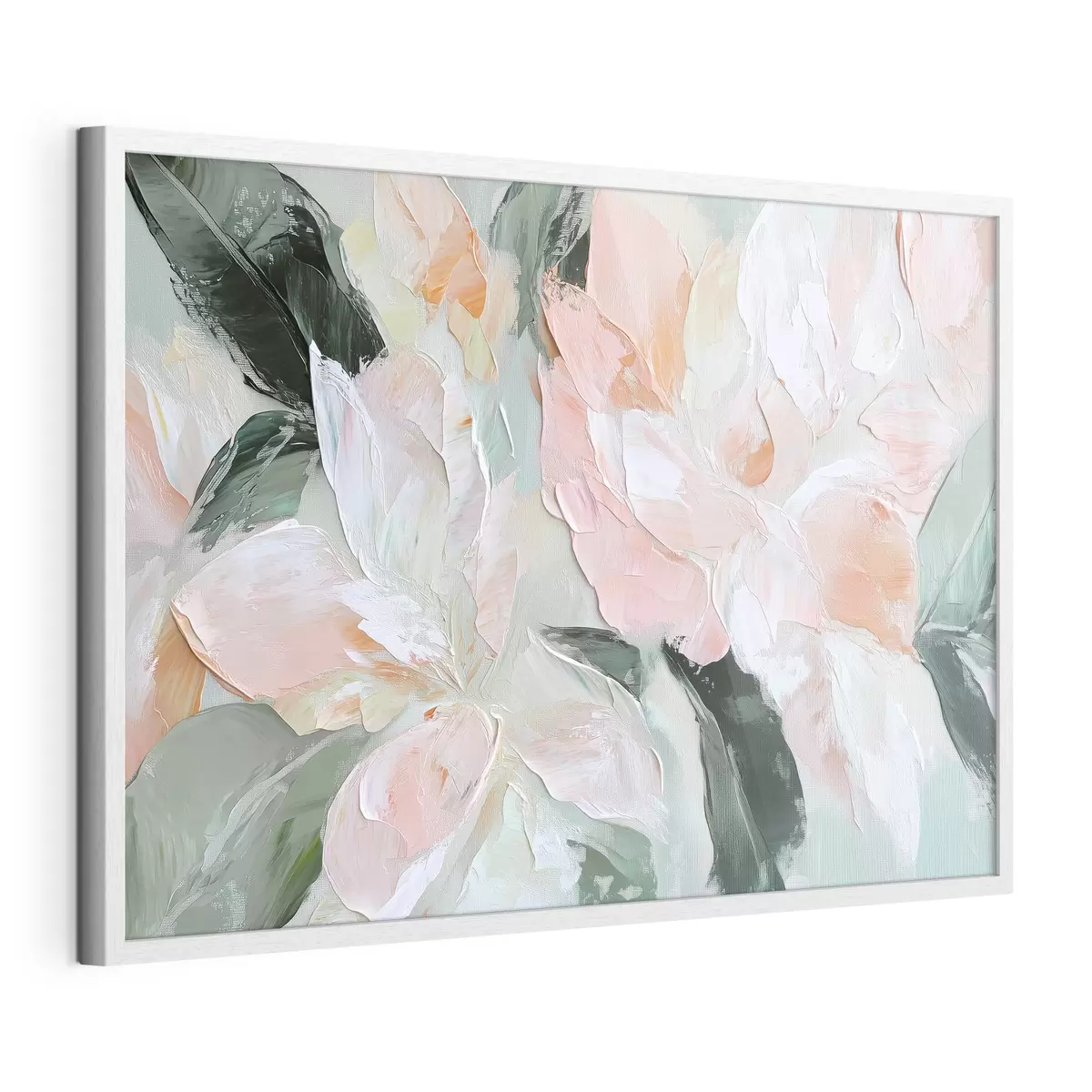 Poster Abstrakte Blumen im Stil der Ölmalerei f42601