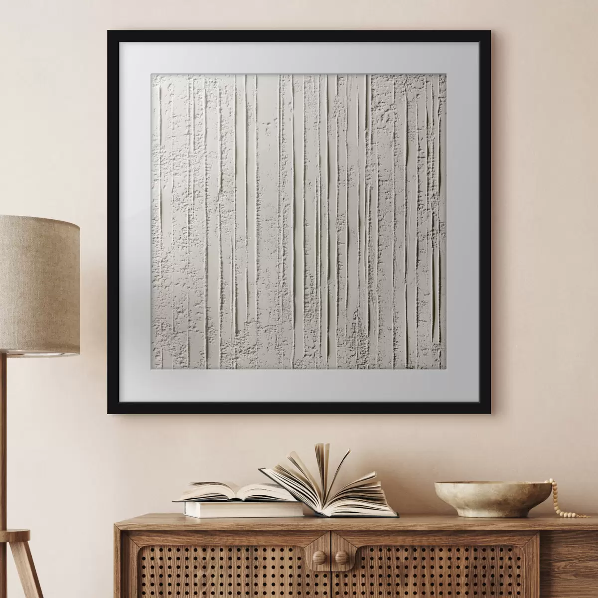 Poster Texturierte monochrome Abstraktion f42614