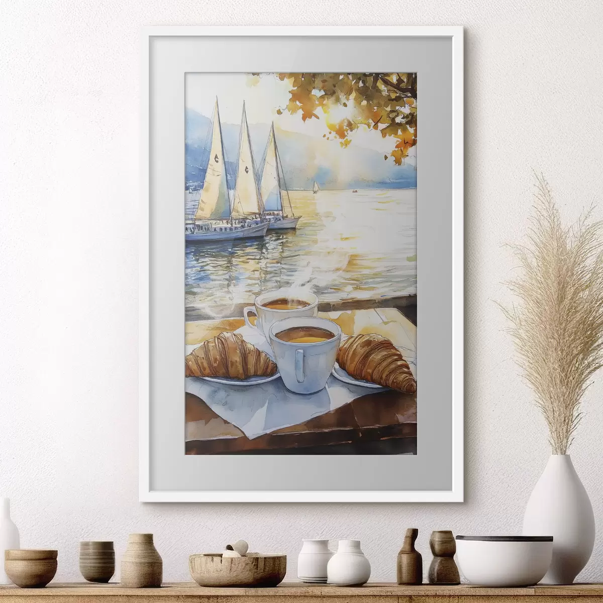 Poster Kaffee und Versprechen f42443