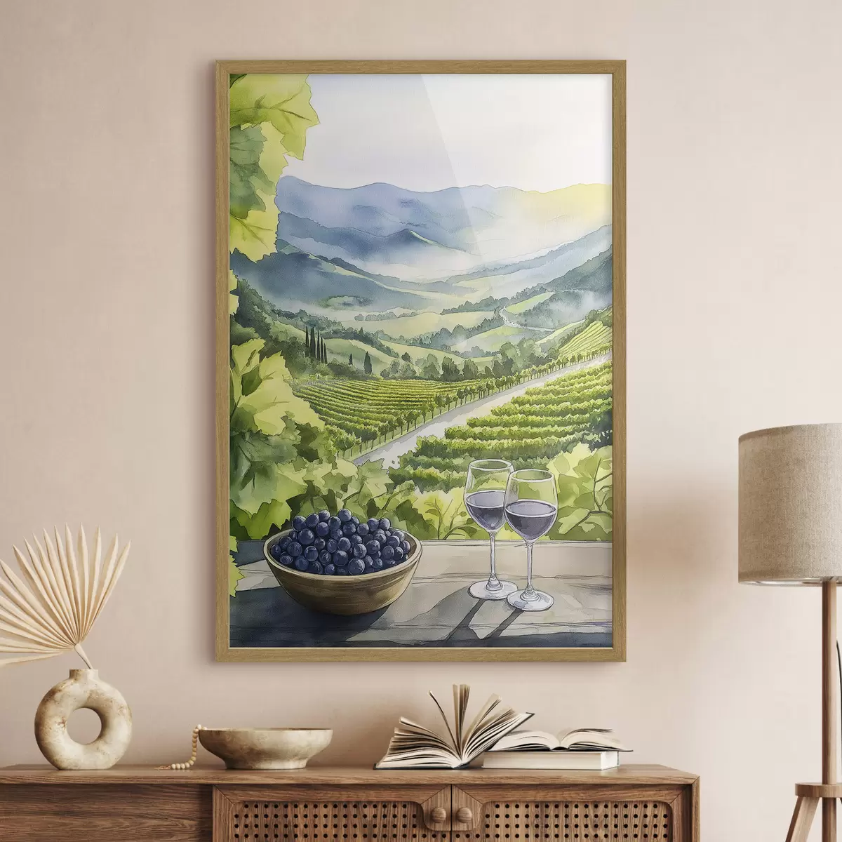 Poster Wein und Freiheit f42444