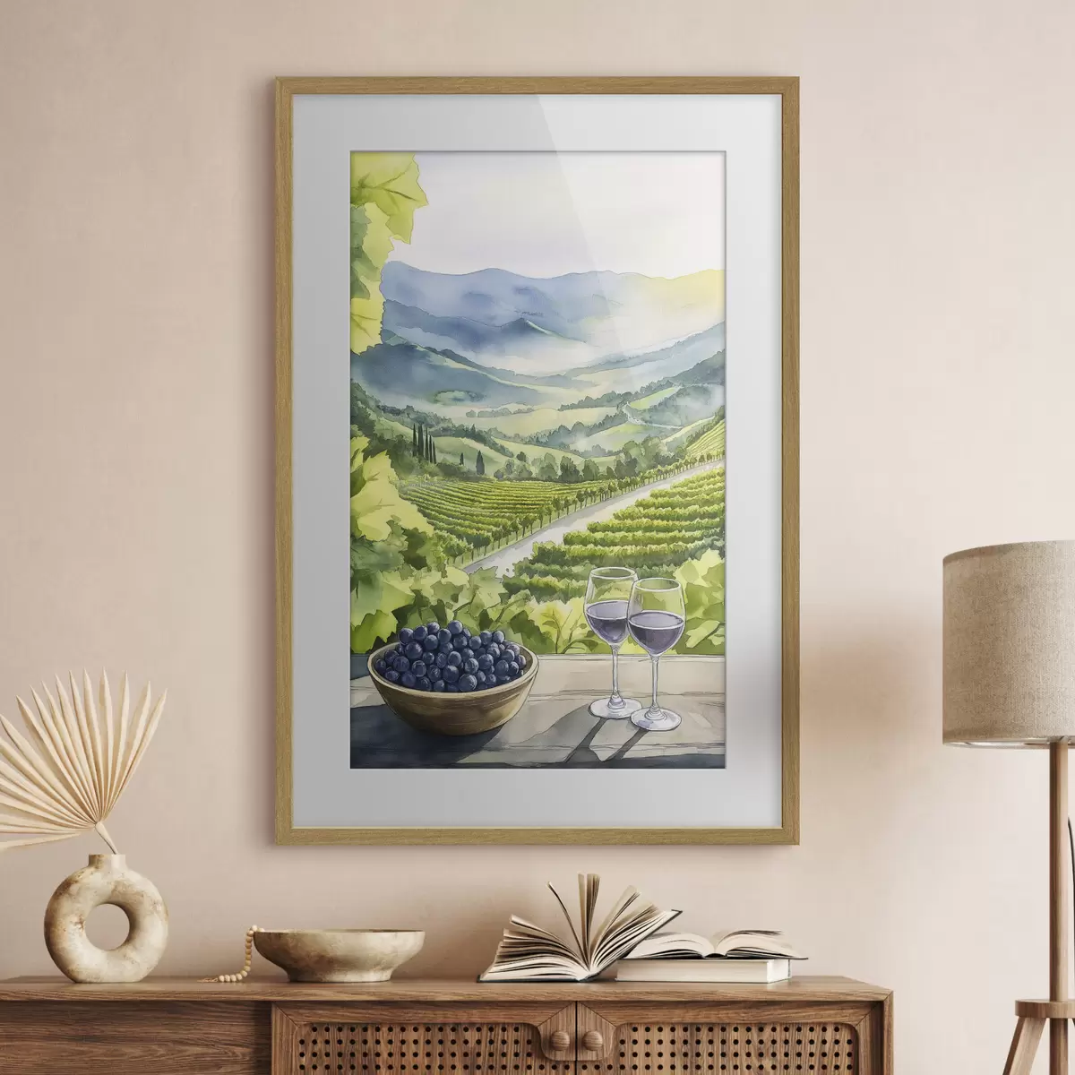 Poster Wein und Freiheit f42444